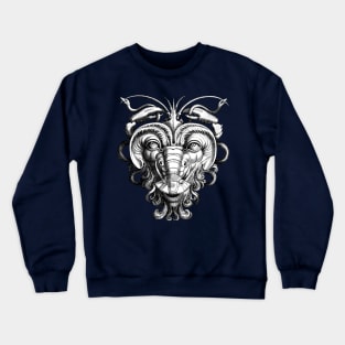 Renaissance Grotesque Gargoyle Face Lobster Man Crewneck Sweatshirt